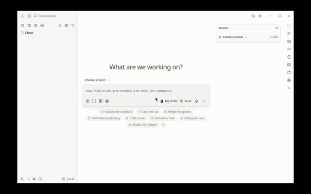 Screenshot of OpenChamber first window on Linux (Xvfb launch probe)