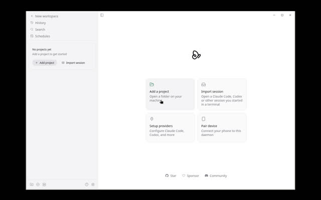 Screenshot of Paseo first window on Linux (Xvfb launch probe)